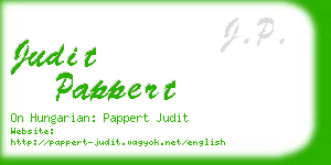 judit pappert business card